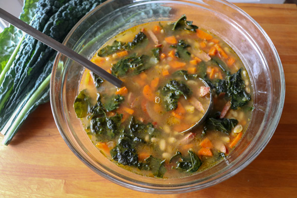 White Bean Kale Sausage Soup