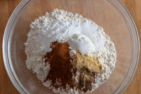 The dry ingredients