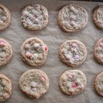 Valentine M&M cookies