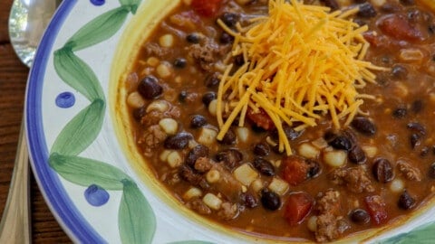 Black Bean Taco Soup with Ranch Dressing