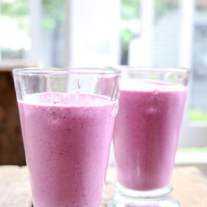 On-the-go summertime berry banana smoothie