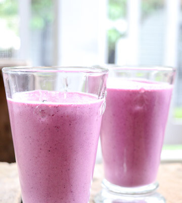 On-the-go summertime berry banana smoothie
