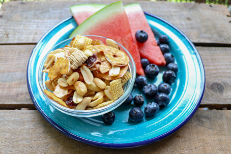 On-the-go summertime snacks trail mix