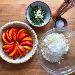 Tomato Basil Pie ingredients