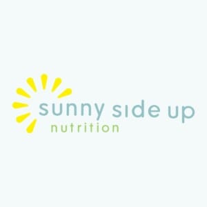 Sunny Side Up Nutrition Logo in yellow, blue, and green.